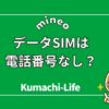 データSIMの電話番号は